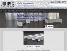Tablet Screenshot of jamesriversteel.com